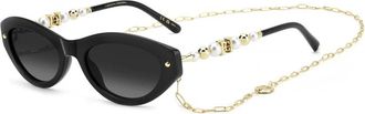 Carolina Herrera Cat Eye Zonnebril - Dames - Zonnebrillen - Zwart - 52 MM - Accessoires