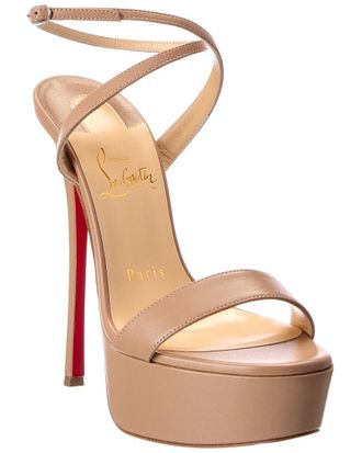 Christian Louboutin Loubi Queen Alta 150 Leather Platform Sandal