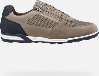 Geox Scarpe Spherica Actif X3 Uomo Taupe/blu Navy Scuro