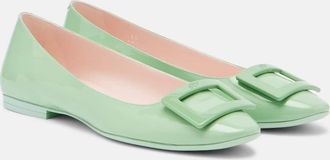 Roger Vivier Gommettine patent leather ballet flats