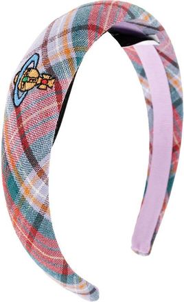 Vivienne Westwood Embroidered Plaid Headband