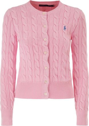 Polo Ralph Lauren Cable Knit Cotton Crew Neck Cardigan