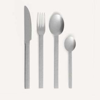 AM.PM 16-delige bestek van geborsteld roestvrij staal, Aisi