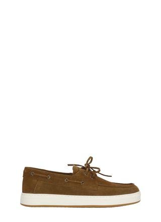 Hogan Brown H668 Suede Leather Loafers