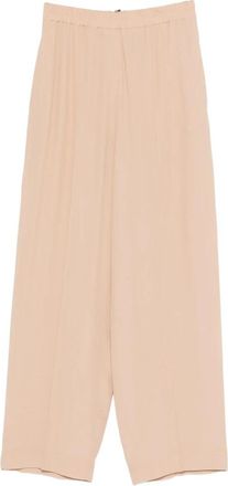 Fabiana Filippi Wijde- cropped broek - Dames - Wijde Broeken - Roze - L - Broeken