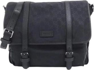 Gucci Pre-owned Cross Body Bags, female, Black, Size: ONE SIZE Pre-owned Vintage Shoulder Bag