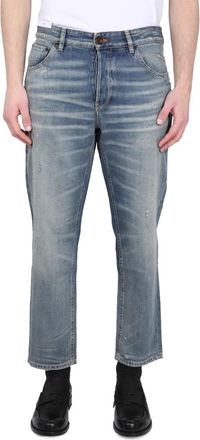 Pantaloni Torino Straight Jeans - Heren - Regular Fit Jeans - Blauw - W32 - Katoen - Jeans
