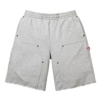 SUPREME SS26 Double Knee Painter Sweatshort Heather Grey SUP-SS26-204-GRY