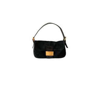 Fendi Pre-owned Baguette Schoudertas - Dames - Pre-owned - Zwart - Maat: ONE Size Leer