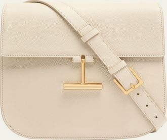 Tom Ford Tara Medium Crossbody in Grained Leather with Leather Strap