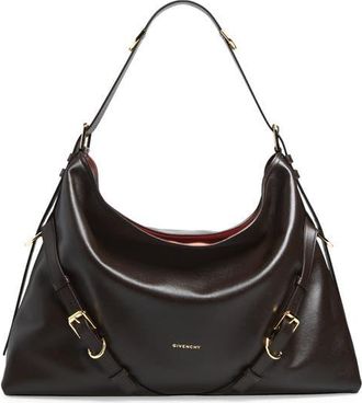 Givenchy Large Voyou Suede Shoulder Bag in 206-Chocolate at Nordstrom