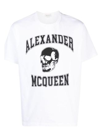 Tシャツ・カットソー ALEXANDER MCQUEEN Men T-shirt White 815098QXAA9 9000 Men's Crew Neck T-Shirt in White | McQueen US