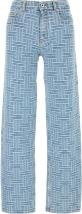 Kenzo Stijlvolle Geborduurde Denim Jeans - Dames - Regular Fit Jeans - Blauw - W26 - Denim - Jeans