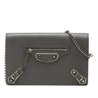 Balenciaga Pre-owned Cross Body Bags, female, Gray, Size: ONE SIZE Pre-owned Chain/Shoulder Wallet