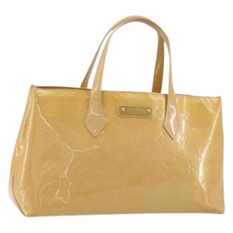 Louis Vuitton Pre-owned Handbags, female, Beige, Size: ONE SIZE Pre-owned Patent Leather Hand Bag