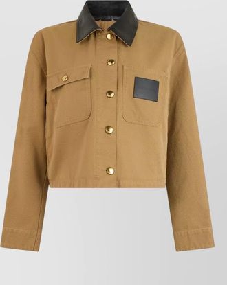 Balenciaga cotton short single-breasted coat
