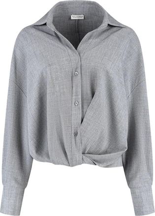 Amaya Amsterdam Dames, Blouses & Shirts, Grijs, Maat: XL