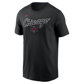 Nike Chicago White Sox City Connect Wordmark Nike Mens MLB T-Shirt in Black | N19900ARX-APT