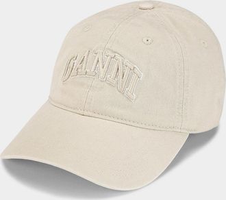 Ganni Washed Cotton Cotton Cap