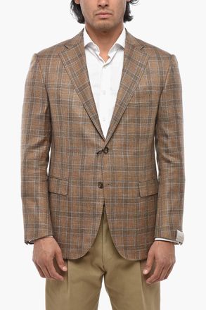 Corneliani Blazer Semifoderato ACADEMY con Motivo a Quadri Corneliani