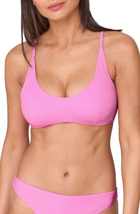 Andie Swim The Essex Bikini Top in Rosebloom at Nordstrom, Size X-Small