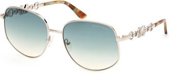 Guess GM00003 32P Womens Sunglasses Gold Size 59