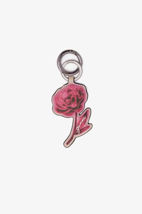 Ganni White Rose Keyring