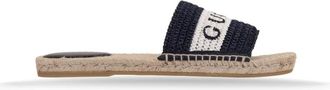 Gucci Wicker Slide - Dames - Sandalen - Veelkleurig - 38 EU - Leer - Schoenen
