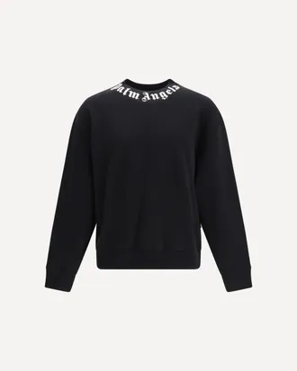 Palm Angels Felpa girocollo in cotone con logo Man XL