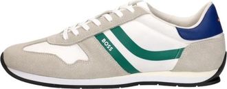 HUGO BOSS Levon Runn Sneakers - Heren - Sneakers - Wit - 42 EU - Polyester - Schoenen