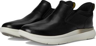 Florsheim Fleet Plain Toe Slip-On Sneakers Mens Shoes Black : 10.5 W (3E), Leather