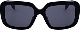 adidas Ladies Black Rectangular Sunglasses OR0065-2