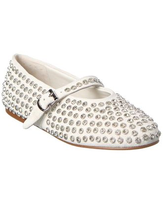 Tiffany & Fred Bedazzled Suede Flat