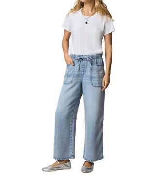 Splendid Lounge Denim Pants In Medium Wash