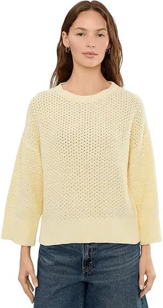 525 america Sequoia Oversized Boxy T-Shirts Womens Sweater Lemon Icing : MD, Cotton