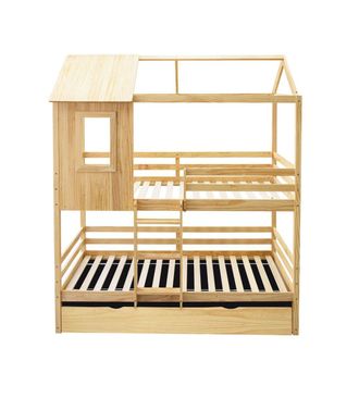 Muemue Litera + Cama Elevable Madera Pino 90x190/90x190cm