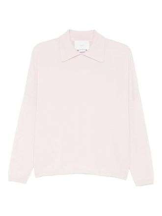 VANISÉ polo-collar sweater - women - Cashmere - 44 - Pink