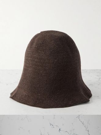 The Row Cappello Da Pescatore In Misto Lino Jashi - Marrone