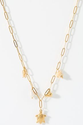 Simons Nautical charm paper-clip chain