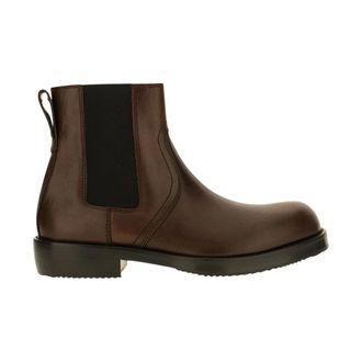 Dries Van Noten Bota Chelsea de Piel - Shoes - Hombre - Marr&oacute;n - 42 EU