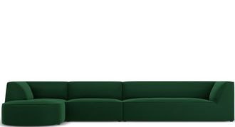 CXL by Christian Lacroix 5-Sitzer Designer Ecksofa Charles mit Eckteil links - Samtbezug