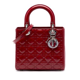 Dior Pre-owned Dior Medium Patent Cannage Lady Dior Ladies J2PDLWPQUSP6LJN2
