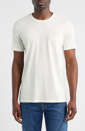 Rag & Bone Classic Fit Garment Dye Pocket T-Shirt in Chalk at Nordstrom, Size Xx-Large