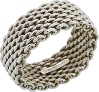 Tiffany & Co. Silver 925 Band Ring (Pre-Owned)