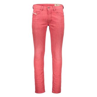 Diesel Slim-fit Jeans, male, Pink, Size: W30 Pink denim jeans, versatile elegance for everyone