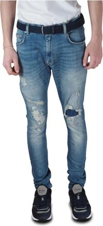 Tommy Hilfiger Skinny Jeans Lewis Hamilton Edition - Heren - Skinny Jeans - Blauw - W34 - Katoen - Jeans