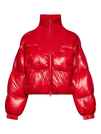 Diesel Padded Nylon Down Jacket - Red