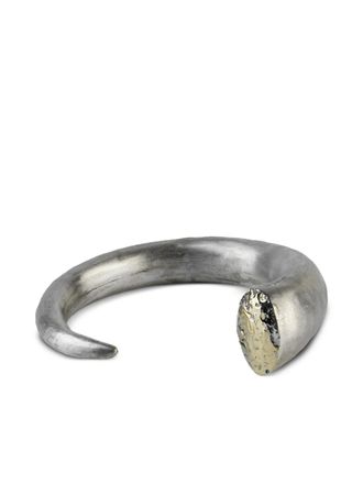 Parts Of Four 18K yellow gold and sterling silver Horn bracelet - unisex - Sterling Silver/18kt Yellow Gold - S