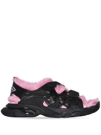 Balenciaga Sandalen met contrasterend bandje - Zwart