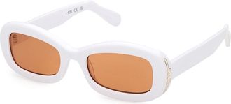 GCDS GD0027 21E Mens Sunglasses White Size 53